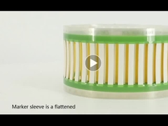 Hoogtemperatuur, warmte krimpbare identificatiemakken krimpen verhouding 2:1