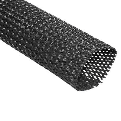 Hoge flexibiliteit uitbreidbare PET gevlochten kabel mouw 1,5 inch