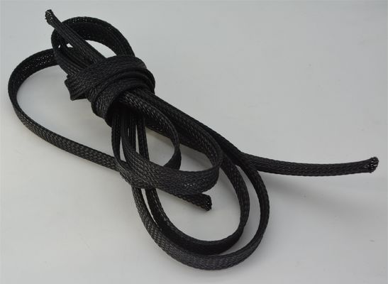 Hoge flexibiliteit uitbreidbare PET gevlochten kabel mouw 1,5 inch