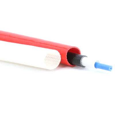 Isolatie Silicium rubber gecoat gebreide glasvezel mouw slang en kabel beschermende mouw