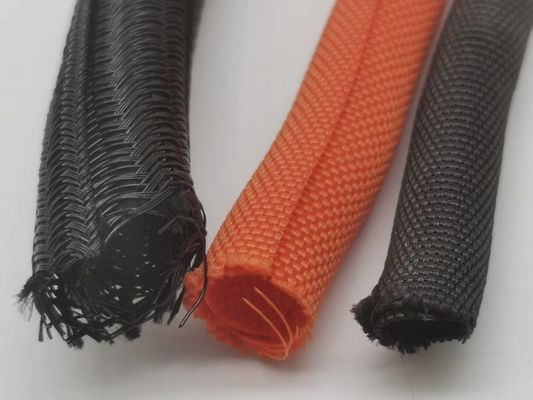 Brandbestendig, slijtvast Polyester Monofilament Zelf blusend Hitte Krimpbaar Geflechte mouw