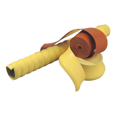 Kleefband met een lijmlaag, met een dwarsverbinding van polyolefinen en een warmteverminderingsband