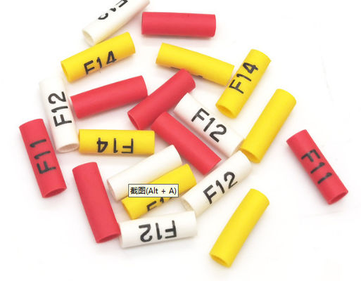 Custom Logo Cross Liked Polyolefin Identificatie Tube Heat Shrink Identificatie Sleeve