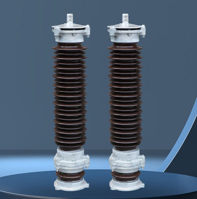 Porseleinen gehost metalen oxide overspanning arrester keramische energiecentrale type zink oxide arrester