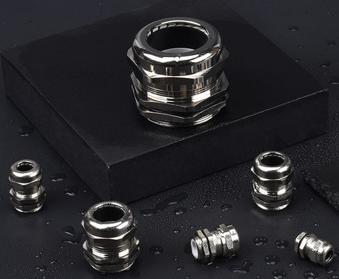 Nikkel bekleed koperen kabel klier IP68 waterdicht connector