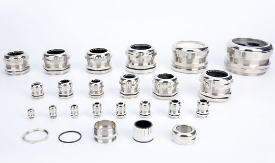 Nikkel bekleed koperen kabel klier IP68 waterdicht connector