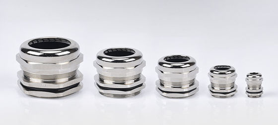M12X1.5(3-6.5) Waterdichte vernikkeld messing kabelwartel IP68 kabelconnector